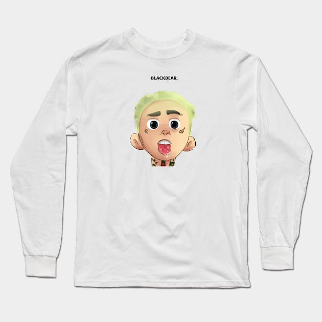 blackbear illustration Long Sleeve T-Shirt by ICanSee